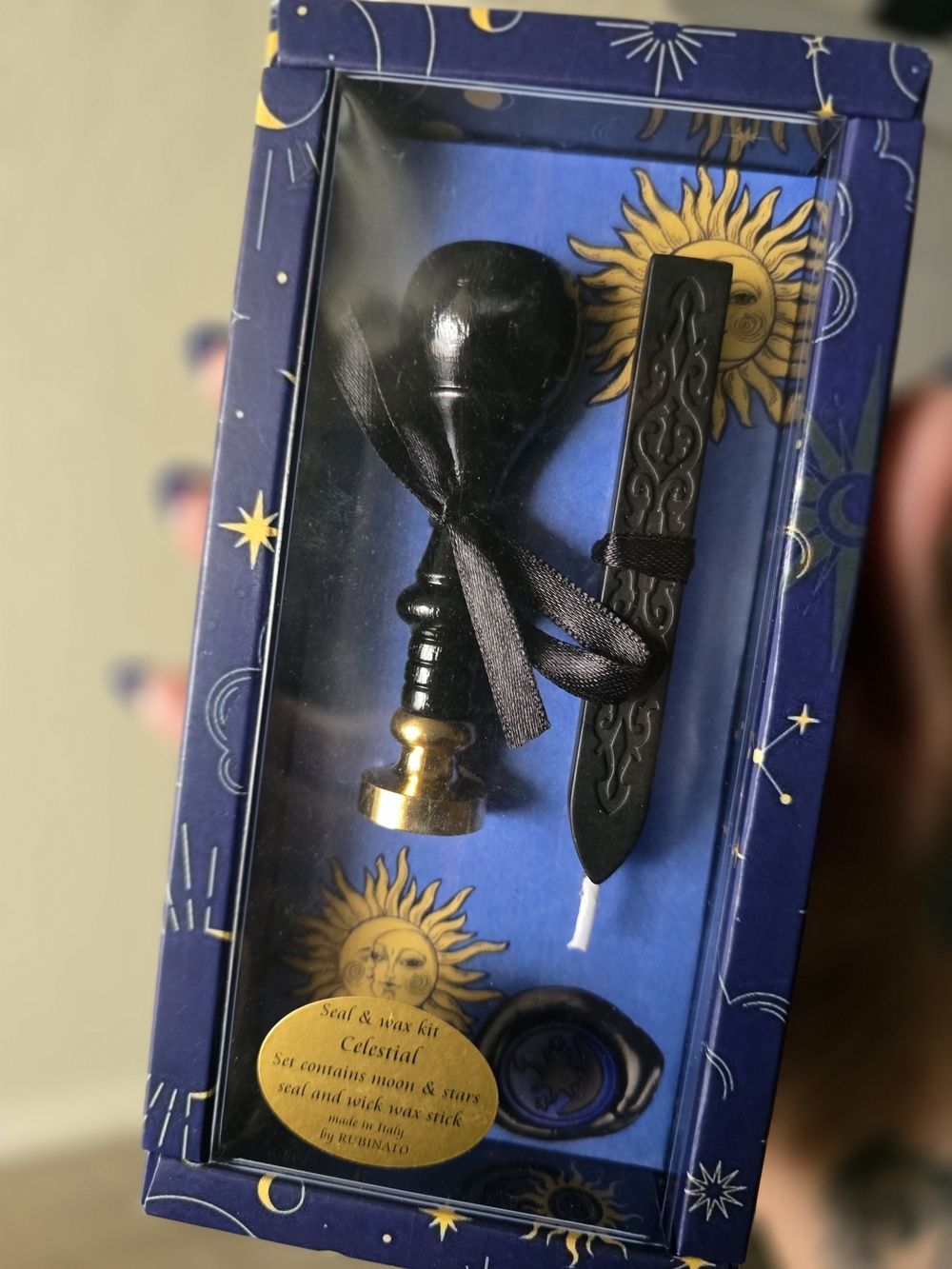 Celestial Seal & Wax Kit - Black and Gold